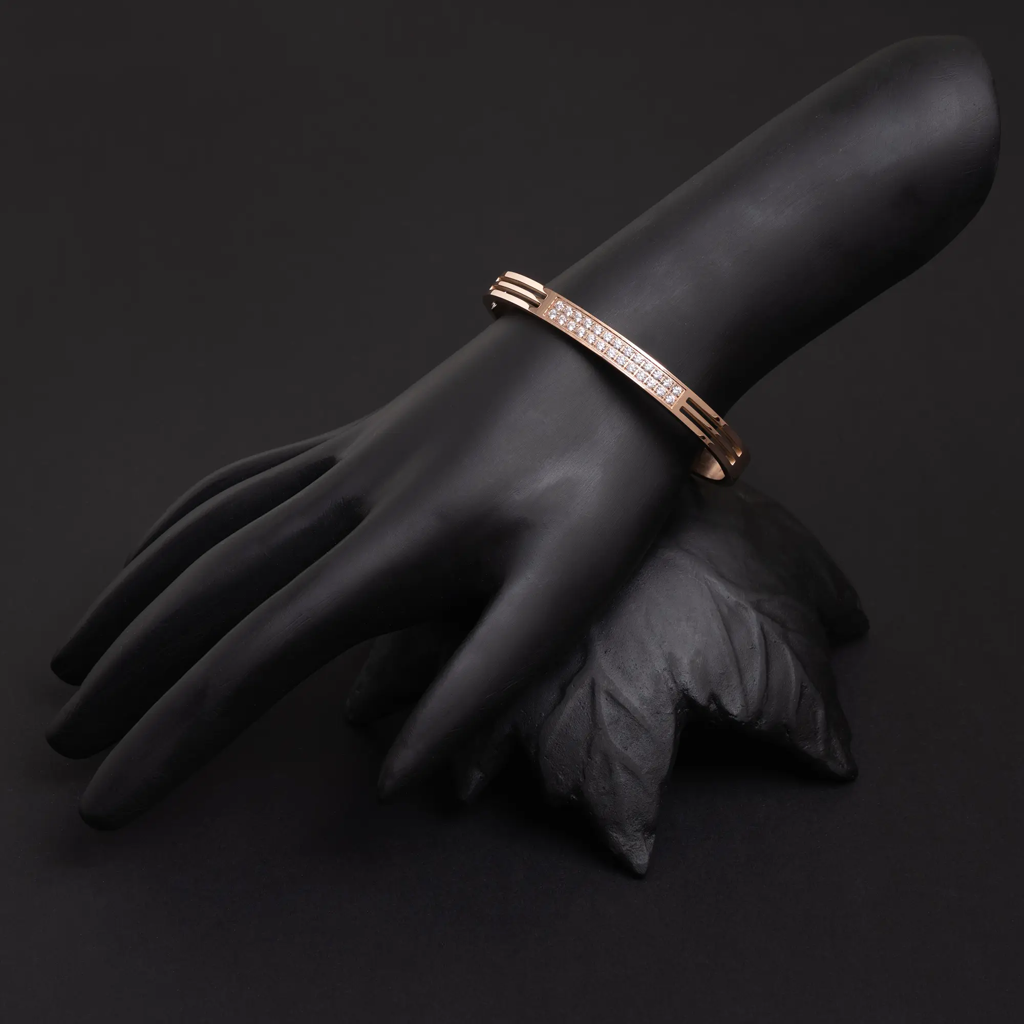 Rose Gold-Plated American Diamond Bracelet